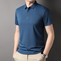 Ceba夏季新款翻领休闲中青年装套头打底衫时尚男士短袖T恤潮