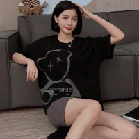 DBMG睡衣女夏季短袖短裤2023年新款可爱可外穿夏天宽松家居服套