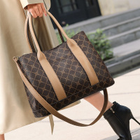 Ceba2023新款女士手提包感印花托特包女时尚通勤大容量单肩包