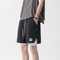 男士休闲短裤男装夏季速干薄款大码运动裤五分裤马裤男