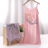 DBMG儿童吊带裙夏天薄款冰爽透气女生宝宝家居睡裙优可丝