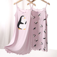 DBMG女童吊带裙夏天薄款透气莫代尔体感中大童女孩裙子夏家居裙