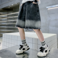 Three Sons男童牛仔短裤夏季2023新款外穿潮儿童休闲裤薄款炸街