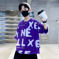 Three Sons童装男童短袖T恤夏季2023新款中大男孩打底衫儿童装夏