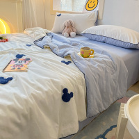 Three Sonsa类迪士尼夏凉被卡通空调被夏季全棉夏被四件套夏天被