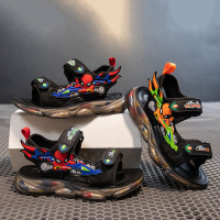 Jusen Shayu男童蜘蛛侠凉鞋夏季户外软底中大童沙滩鞋新款小男孩