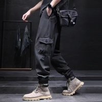 Three Sons休闲裤男士夏季新款质量四面弹复网宽松弹力多口袋工