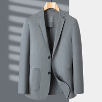 2023夏季早晚穿新款纯色男士西服修身时尚潮流西装外套