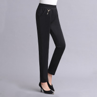 新款女装妈妈裤40-60岁中年女装纯色松紧腰女裤中老年人服装大码