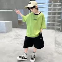 Three Sons儿童装男童夏装套装2023新款中大童男孩衣服薄款夏季