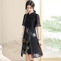 Jusen Shayu中年妈妈连衣裙气质夏装2023新款中老年女夏季阔太太