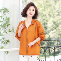 Jusen Shayu新款女装纯色衣妈妈装时尚简悦中年40女装连帽服装轻