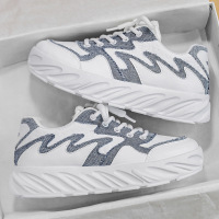 Ceba夏季2023新款男士透气休闲运动小白鞋青少年厚底板鞋百搭潮