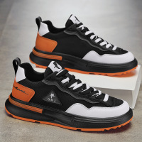 Ceba时尚拼色男士运动潮鞋夏季新款网布透气舒适休闲青年板鞋男