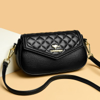 Three Sons包包女包新款2023斜挎包女菱格绣线女士小方包女单肩包女