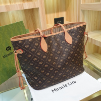 Three Sons托特包女大容量包包老花女包大容量购物袋子母百搭女士通勤单肩包