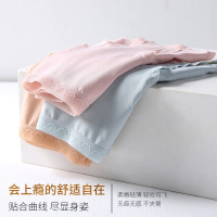 新款100支千金棉桑蚕丝裆无痕内裤女大码薄款高弹透气中腰三角裤