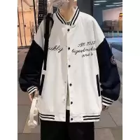 Three Sons秋季新款棒球服男士港风宽松嘻哈痞帅气ins潮青少年外套