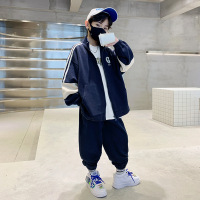Three Sons男童秋装套装2023新款洋气儿童网红春秋季中大童男孩运动潮童