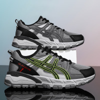 秋季男鞋上新休闲鞋低帮鞋网面透气舒适增高运动鞋低帮系带时尚百搭男鞋