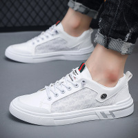 男鞋2023新款夏季透气网面网鞋百搭休闲板鞋学生男士运费小白鞋潮