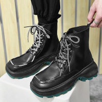 马丁靴英伦风皮靴厚底2023秋冬新款男靴子雪地靴男士马丁靴跨境鞋