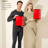 盒装貂绒保暖内衣情侣德绒速暖双面磨毛套装女士新款秋衣秋裤套装