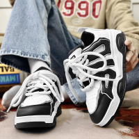 小众设计黑武士面包鞋休闲新款国潮老爹鞋滑板鞋款潮牌男鞋