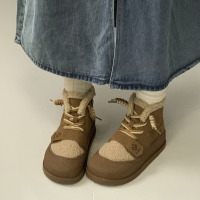 休闲保暖东北防滑保暖厚底雪地靴女款2023新款冬季加绒加厚短靴子