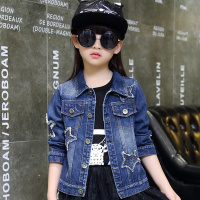 童外套2023新款女童牛仔外套春秋装中大儿童跨境上衣儿童牛仔服潮