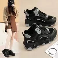 2023冬季加绒保暖增高老爹鞋韩版女潮学生ins休闲运动棉鞋女KT539