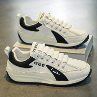 秋冬季新款男鞋运动鞋防水面便携松紧带潮跑步阿甘鞋休闲男ins潮