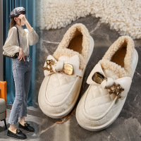 2023冬季新款ins韩版小白鞋女加绒女学生棉鞋增高松糕休闲鞋M202