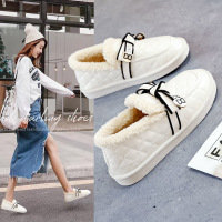 2023冬季韩版小白鞋ins女加绒保暖百搭潮学生休闲运动棉鞋女M201