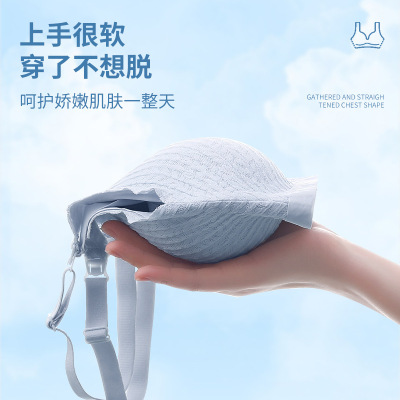 哺乳内衣夏季薄款产后喂奶胸罩怀孕期专用聚拢防下垂孕妇哺乳文胸