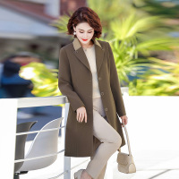 2024年妈妈外套40岁60中老年人中长款开衫常规款春季风衣女装新品