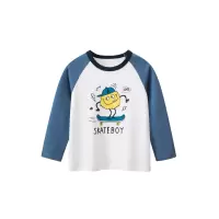 秋季新款跨境童装韩版 儿童长袖T恤男宝宝衣服