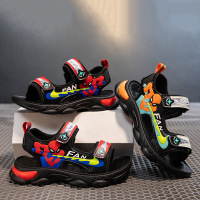 儿童鞋子男童聚氨酯透气沙滩鞋夏季新款小学生蜘蛛侠软底轻便凉鞋