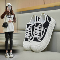 春季帆布鞋新款韩版ins潮女学生厚底增高运动板鞋休闲鞋MA05