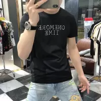 体桖字母潮ins短袖T恤丝光棉男士衣服帅气白色体恤衫休闲男装
