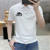 夏季潮流运动翻领短袖POLO衫男时尚个性刺绣休闲简约翻领T恤