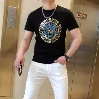 欧货流行丝光棉T恤男夏季新款青年时尚潮帅气休闲短袖男上衣