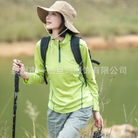 夏徒步爬山跑步健身体训服速干长袖运动T恤印制logo户外速干T恤女