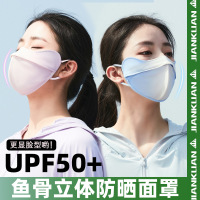 防晒口罩女面罩护眼角防紫外线遮阳锦纶透气防尘挂耳式