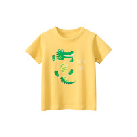 韩版童装夏季儿童短袖T恤 鳄鱼男宝宝衣服抖音货源