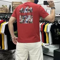 夏季新款潮流印花短袖T恤男士修身圆领半袖丝光棉上衣欧洲站休闲