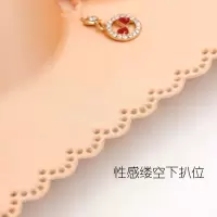 光面特大码文胸无钢圈内衣大胸胖MM无钢圈薄款50CDE五排扣胸罩_808