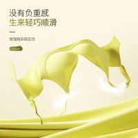 [花瓣杯小弹簧]智能W型软支撑透气无痕舒适光面固定杯聚拢内衣