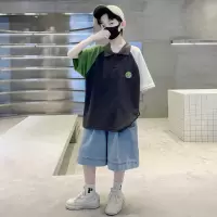 男童夏款套装Polo衫新款儿童夏装酷帅男孩夏季帅气短袖两件套