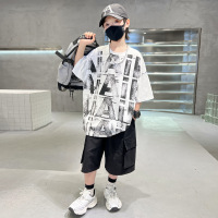 男童夏装套装新款中大儿童装夏季男孩短袖韩版痞帅气时髦潮酷